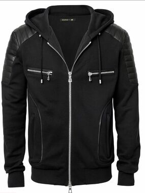 Men’s Balmain x H&M Collab Jacket Sweatshirt Hoodie - BNWT! - Garment bag+hanger